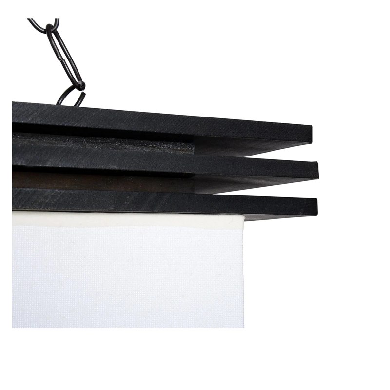 LAMPARA COLGANTE SIMA MADERA BLANCO 3L - 3