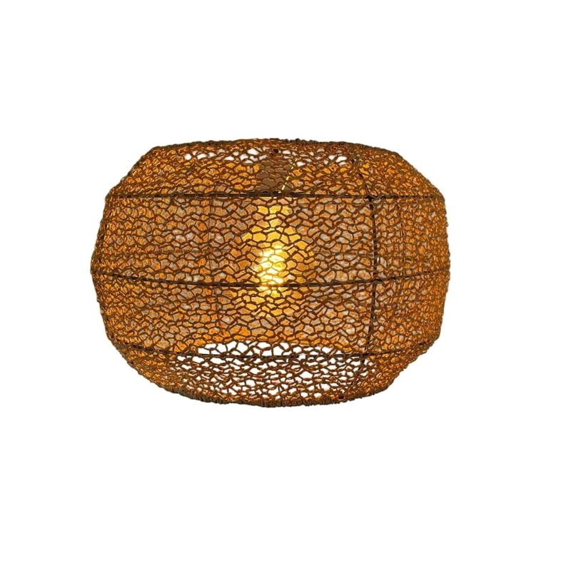 PANTALLA GLOBO 35X23 TEJIDA A MANO - 5