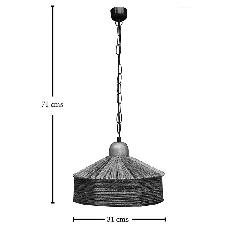 LAMPARA COLGANTE RUS TURQUESA CAROLD STEVENS - 4