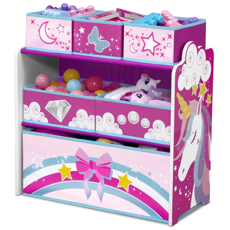ORGANIZADOR INFANTIL UNICORNIO DE 6  CONTENEDORES DELTA CHILDREN - 1
