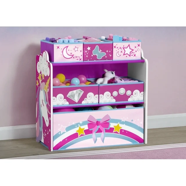 ORGANIZADOR INFANTIL UNICORNIO DE 6  CONTENEDORES DELTA CHILDREN - 4