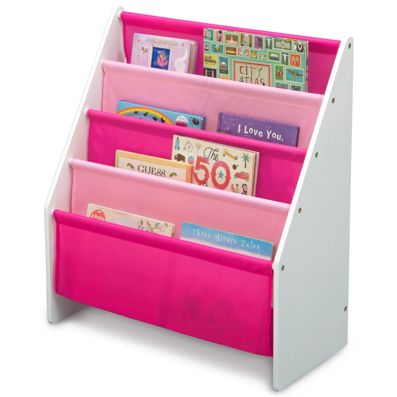 BIBLIOTECA INFANTIL PARA LIBROS BLANCO Y ROSADO DELTA CHILDREN