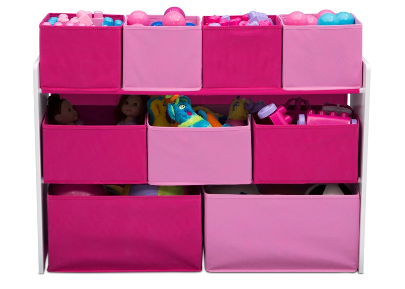 ORGANIZADOR INFANTIL EXTRA GRANDE ROSADO Y FUCCIA DE 9 CONTENEDORES DELTA CHILDREN - 3