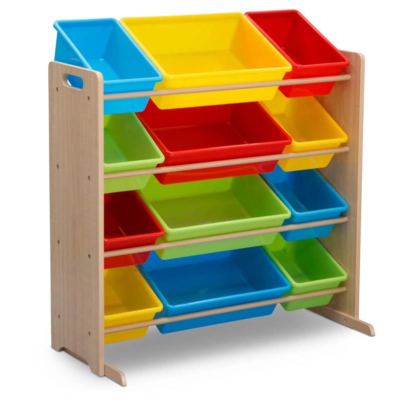 ORGANIZADOR INFANTIL DE 12 CONTENEDORES DE PLASTICO MULTICOLOR DELTA CHILDREN - 2