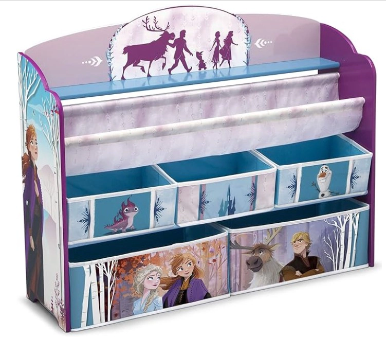 ORGANIZADOR DE LIBROS Y JUGUETES DELUXE INFANTIL FROZEN II DISNEY - 5 CONTENEDORES DELTA CHILDREN - 3