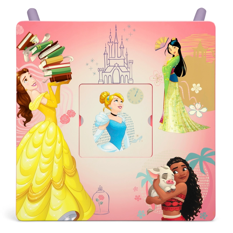 JUEGO DE MESA Y SILLAS INFANTIL  PRINCESAS DISNEY CON ALMACENAMIENTO Y 2 SILLAS INCLUIDAS DELTA CHIL - 3