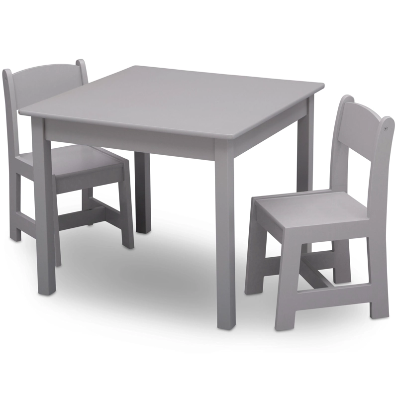 JUEGO DE MESA Y 2 SILLAS INFANTIL GRIS DELTA CHILDREN - 1