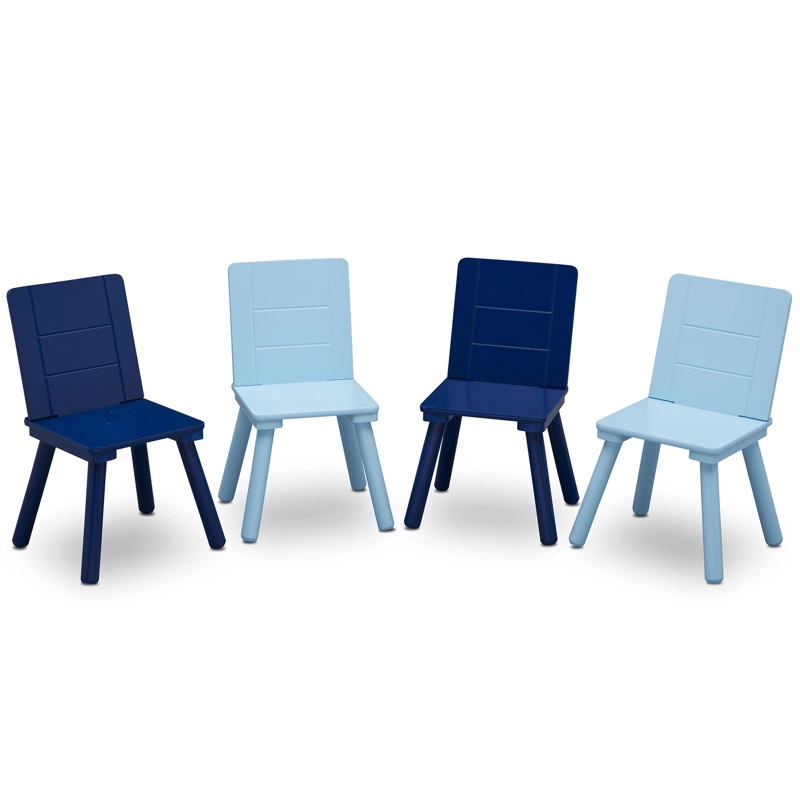 JUEGO DE MESA Y 4 SILLAS INFANTIL AZUL Y GRIS DELTA CHILDREN - 2