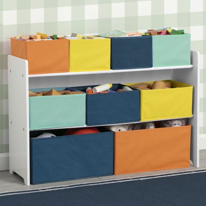 ORGANIZADOR INFANTIL EXTRA GRANDE MULTICOLOR  DE 9 CONTENEDORES DELTA CHILDREN - 3