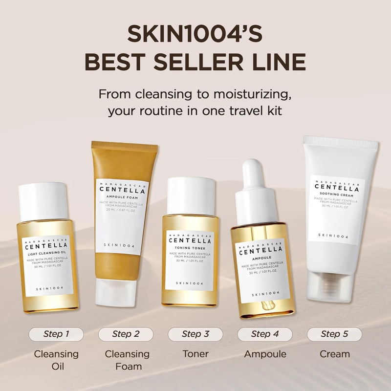 SKIN1004 MADAGASCAR CENTELLA TRAVEL KIT 5 PASOS – KIT DE VIAJE - 4