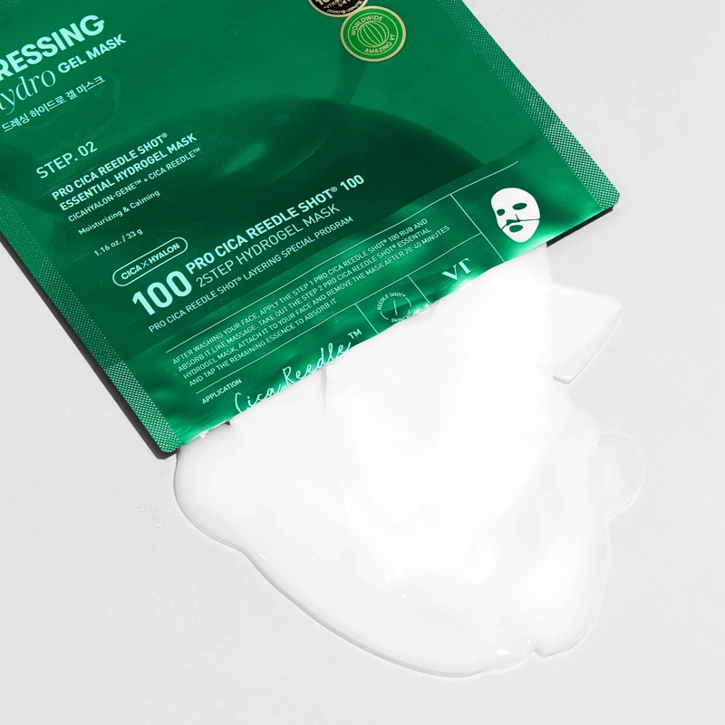 MASCARILLA FACIAL VT PRO CICA REEDLE SHOT® 100 2 STEP HYDROGEL MASK - 4