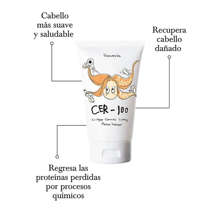 TRATAMIENTO CAPILAR COLAGENO CER-100 ELIZAVECCA 100 ML - 5