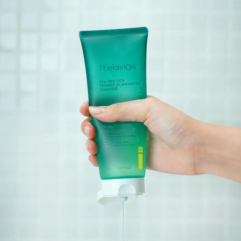 LIMPIADOR FACIAL THELAVICOS TEA TREE CICA PH BALANCEADO 150 ML - 2
