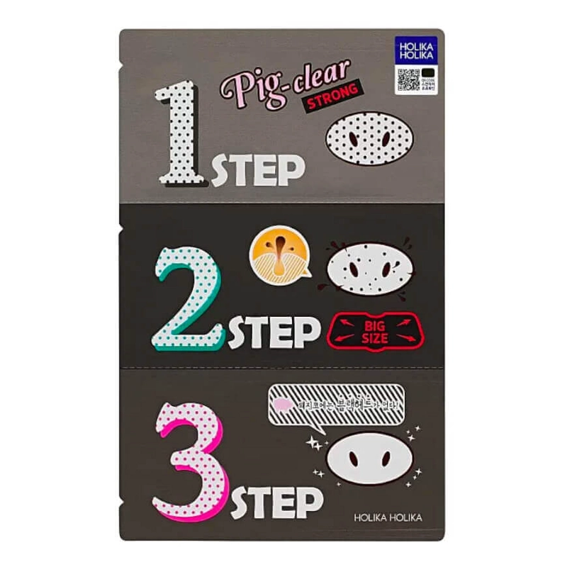 KIT REMOVEDOR DE PUNTOS NEGROS HOLIKA HOLIKA 3 EN 1 - 1