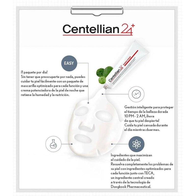 MASCARILLA FACIAL COREANA CENTELLIAN24 MADECA BRIGHTENING 23ML - 3