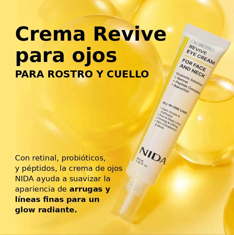 CREMA CONTORNO DE OJOS NIDA REVIVE RETINAL 40ML - 3