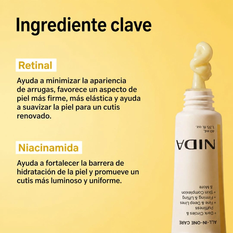 CREMA CONTORNO DE OJOS NIDA REVIVE RETINAL 40ML - 4