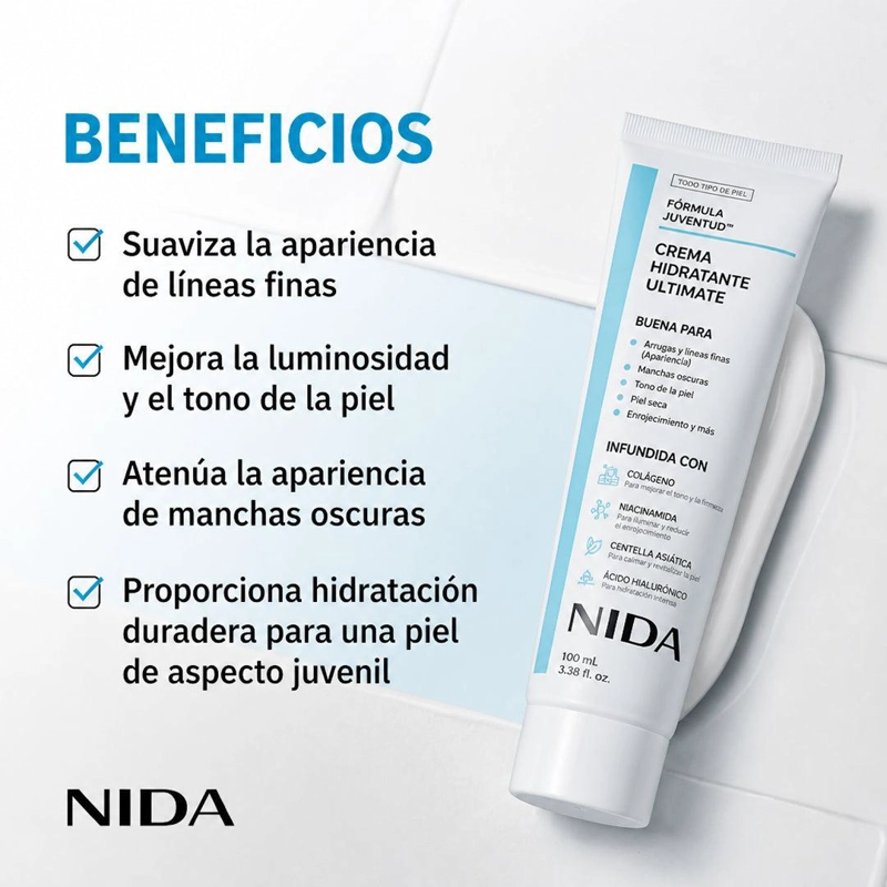 CREMA FACIAL COREANA NIDA YOUTHFUL MOISTURIZING CREAM 100ML - 3