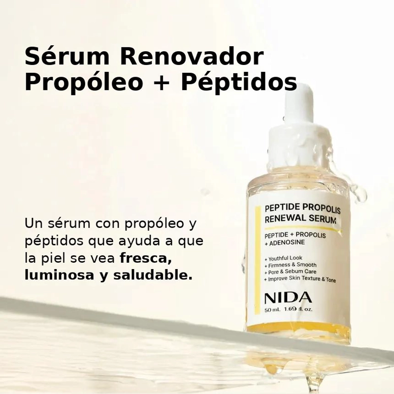SERUM FACIAL NIDA PEPTIDE PROPOLIS 50 ML HIDRATANTE ANTIEDAD COREANO - 3