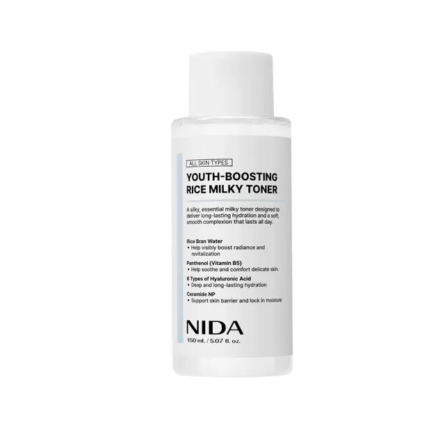 TONICO NIDA RICE MILKY TONER 150 ML ILUMINADOR - 1