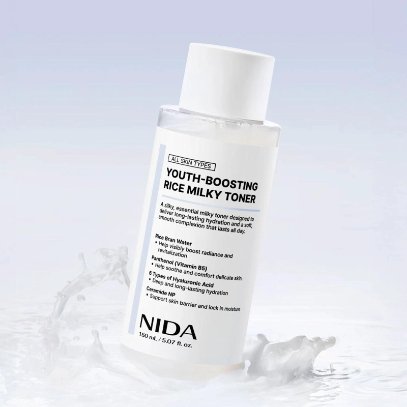 TONICO NIDA RICE MILKY TONER 150 ML ILUMINADOR - 2