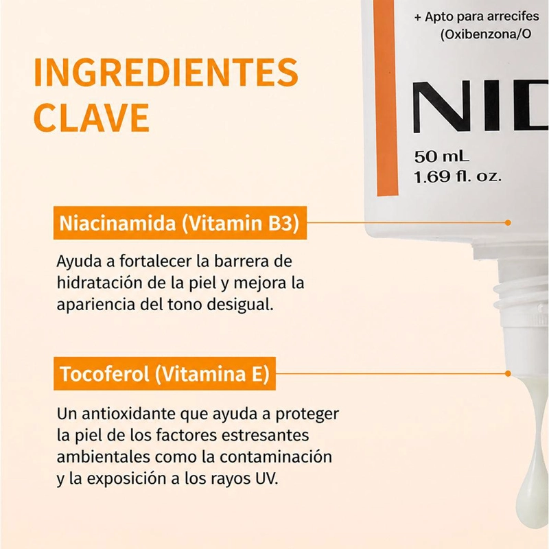 PROTECTOR SOLAR NIDA INVISIBLE FIT SPF50+ 50 ML - 5