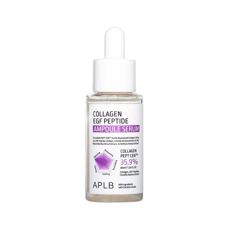 COLLAGEN EGF PEPTIDE AMPOULE SERUM 40ML APLB - 1
