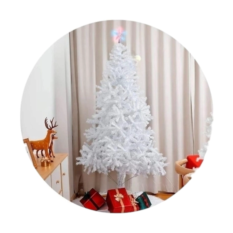 ARBOL DE NAVIDAD 210CM BLANCO RAMAS TRADICIONAL - 2