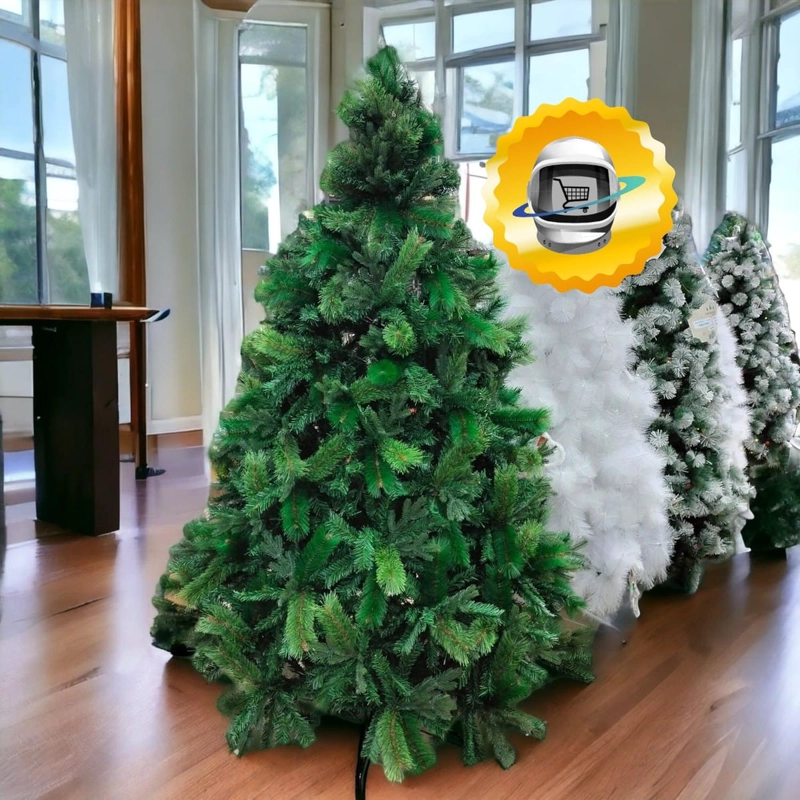ARBOL DE NAVIDAD 180CM TRIPLE RAMAS HOJAS FRONDOSO - 4