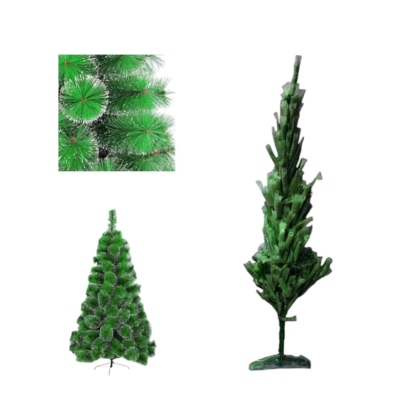 ARBOL DE NAVIDAD 210CM NEVADO BLANCO FRONDOSO - 3