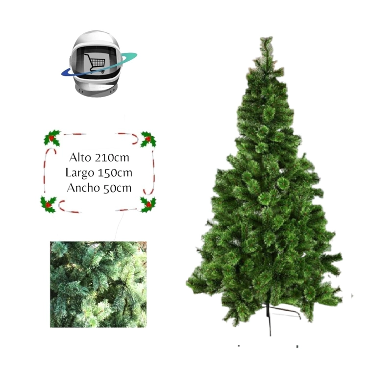 ARBOL DE NAVIDAD 210CM BICOLOR CUPIDO - 1
