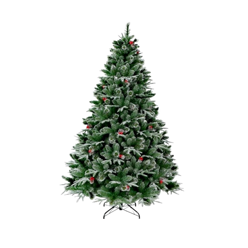 ARBOL DE NAVIDAD 210CM NEVADO BERRIES PIÑA TRIPLE - 3