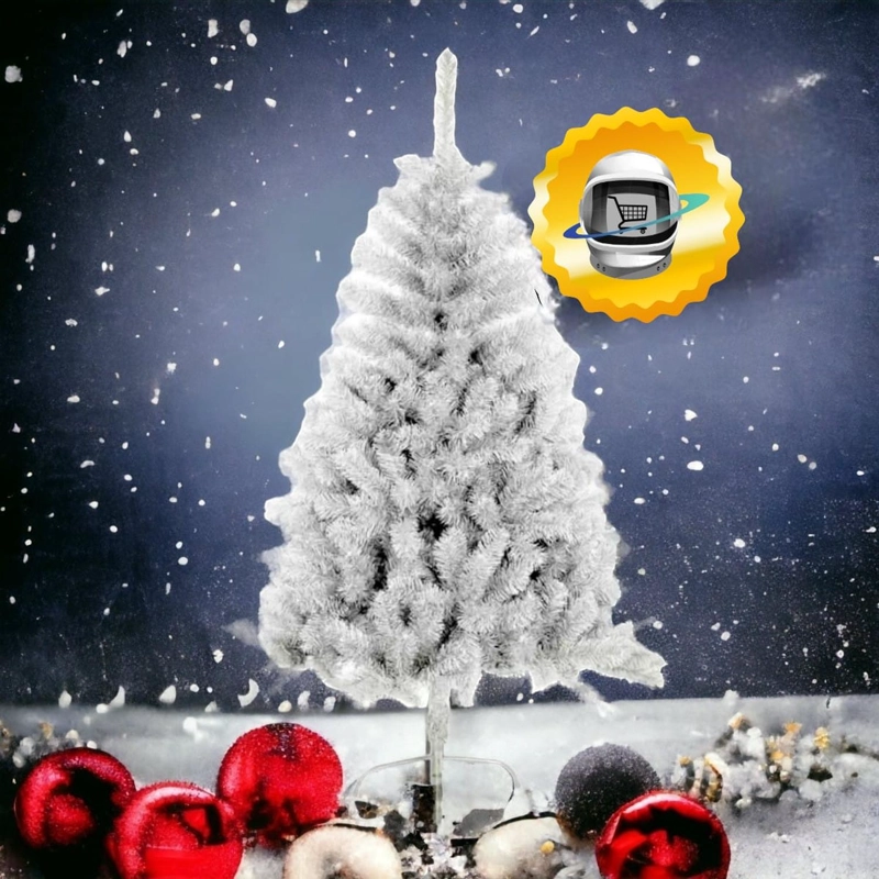 ARBOL DE NAVIDAD 180CM BLANCO RAMAS TRADICIONAL - 3