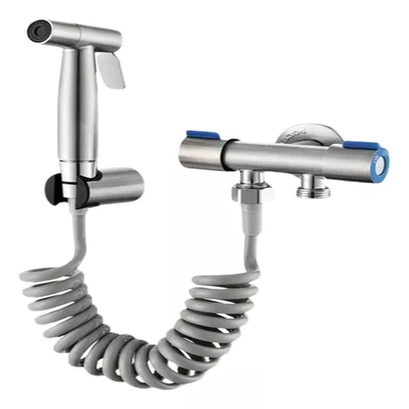 DUCHA BIDET ARABE KIT COMPLETO INODORO ACERO INOXIDABLE - 1