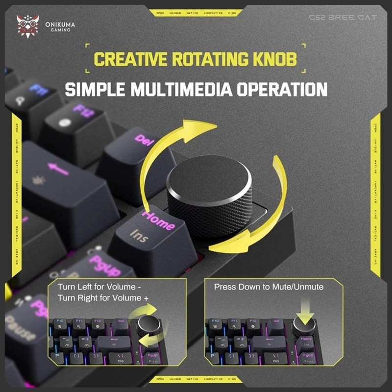 TECLADO GAMER ONIKUMA MECANICO G52 RGB - 2