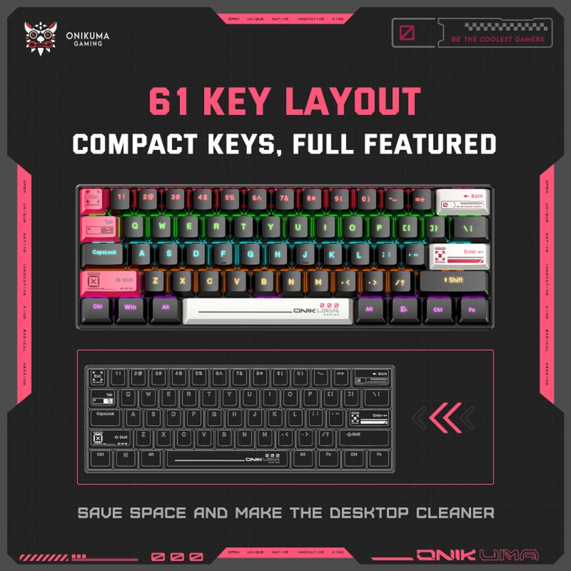 TECLADO GAMER MECANICO ONIKUMA G55 - 6