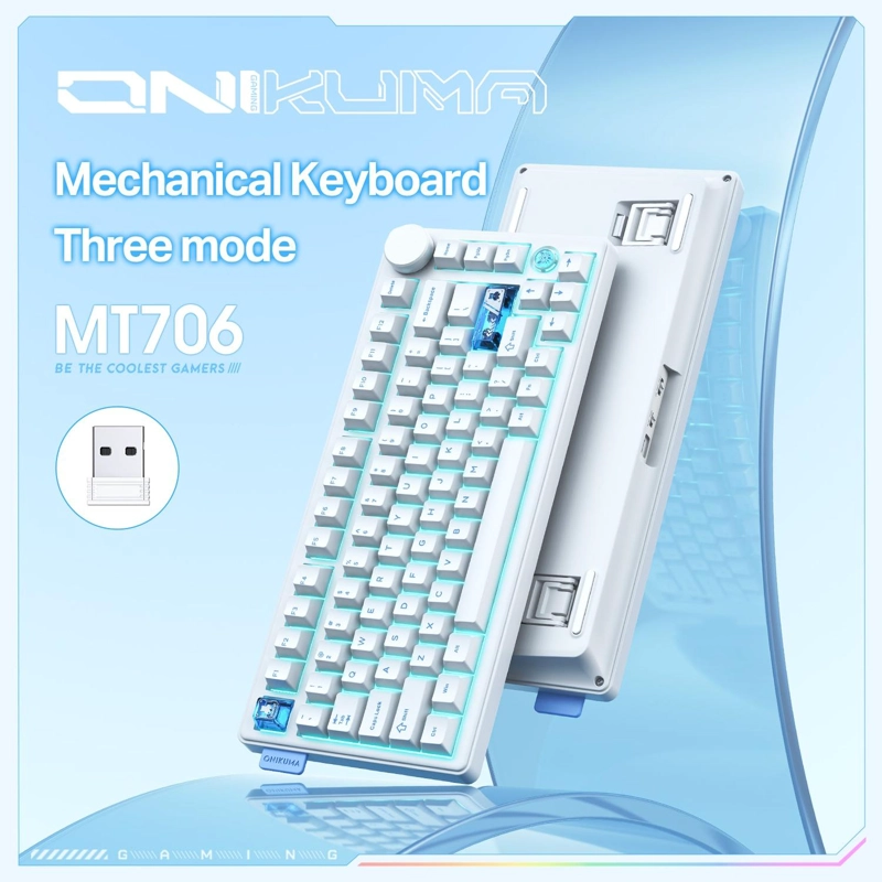 TECLADO GAMER ONIKUMA MECANICO MT706 TRIMODE - 8