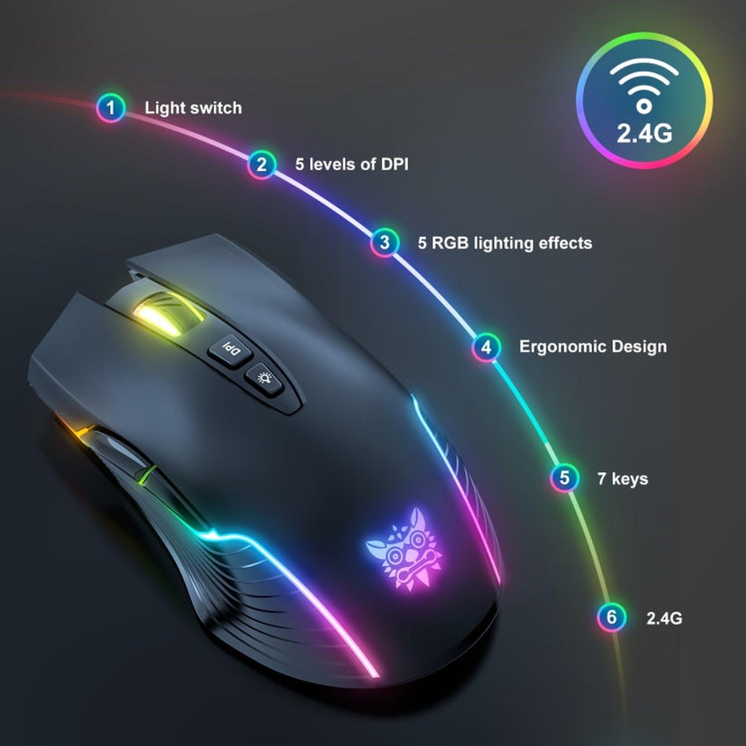 MOUSE GAMER ONIKUMA CW905 2.4GHZ - 2