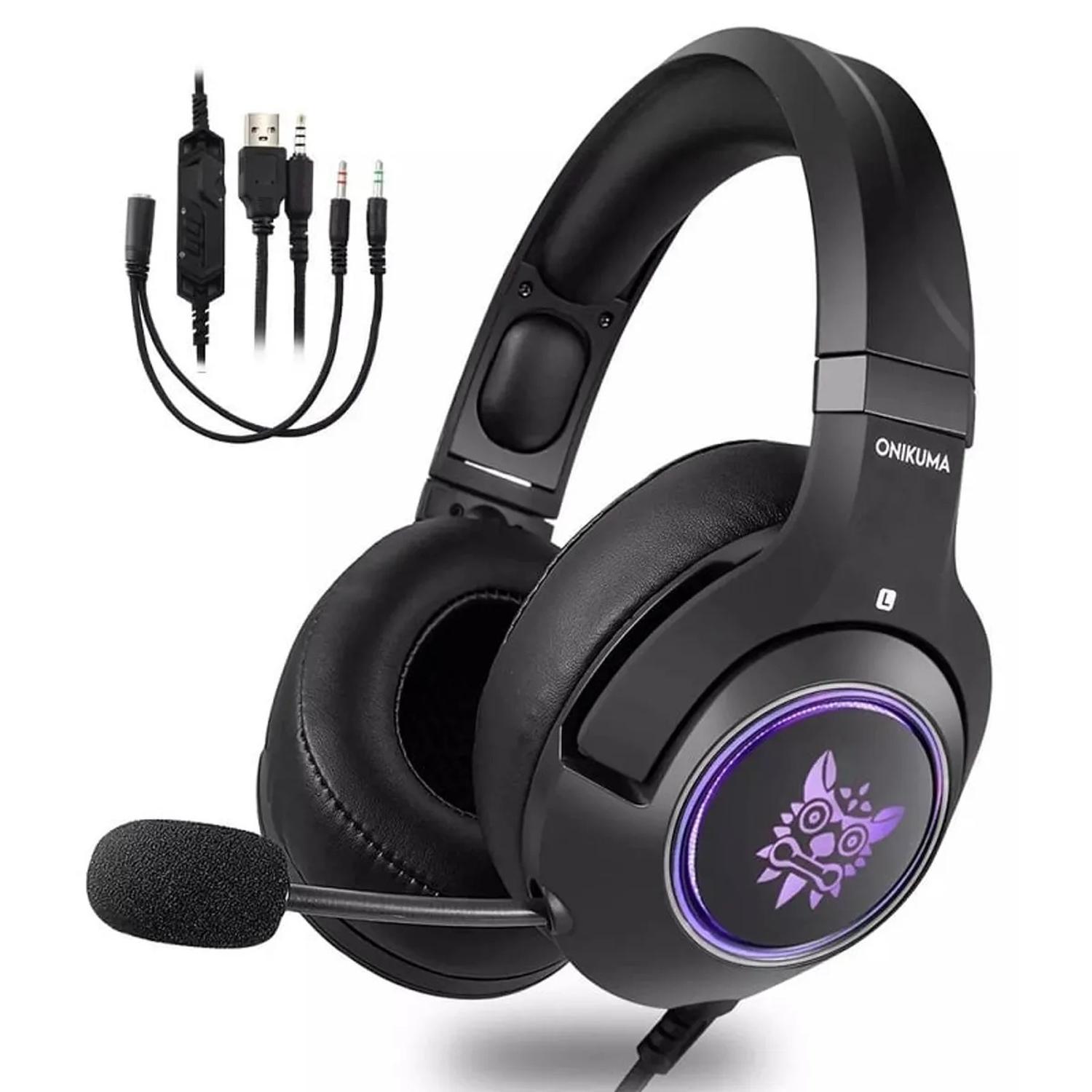 AUDIFONOS PERIFE RICOS GAMER ONIKUMA K9 RGB - 2