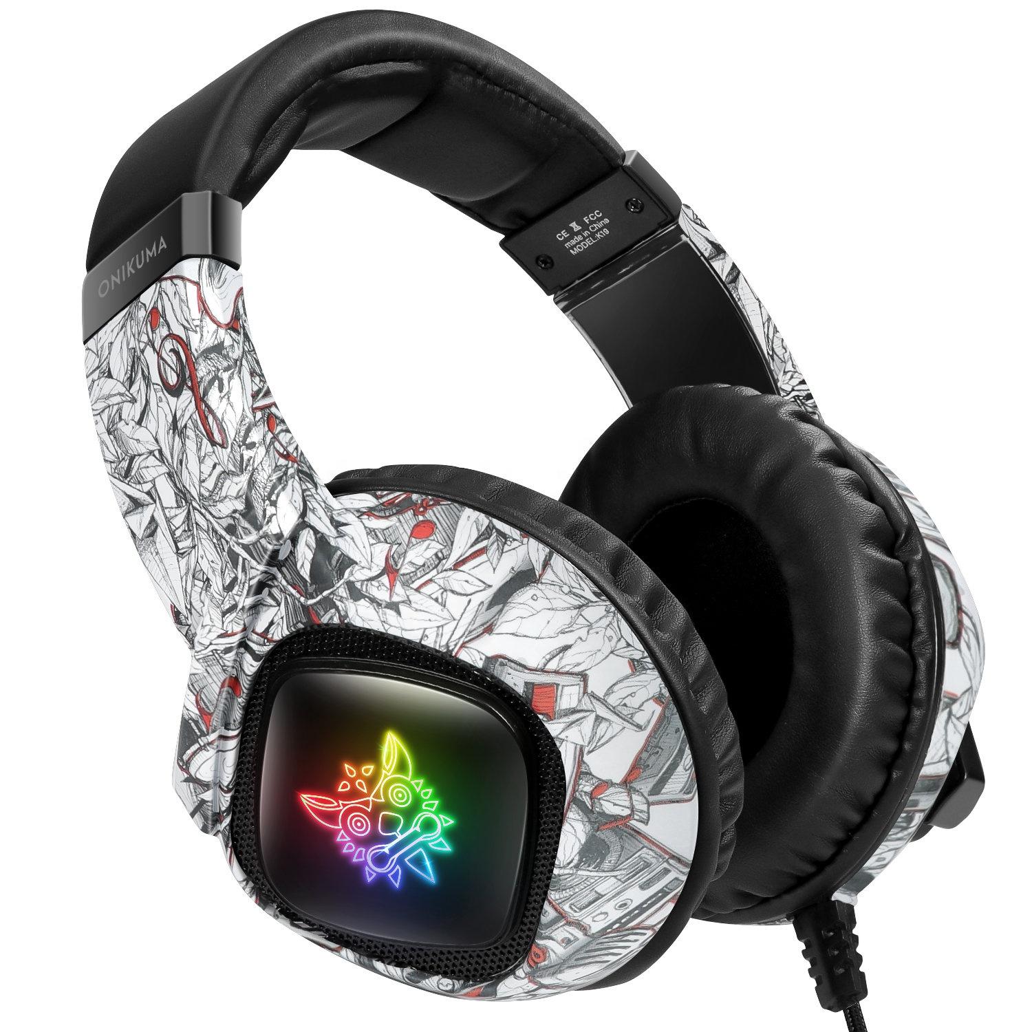 AUDIFONOS PERIFE RICOS GAMER ONIKUMA K19 RGB - 4