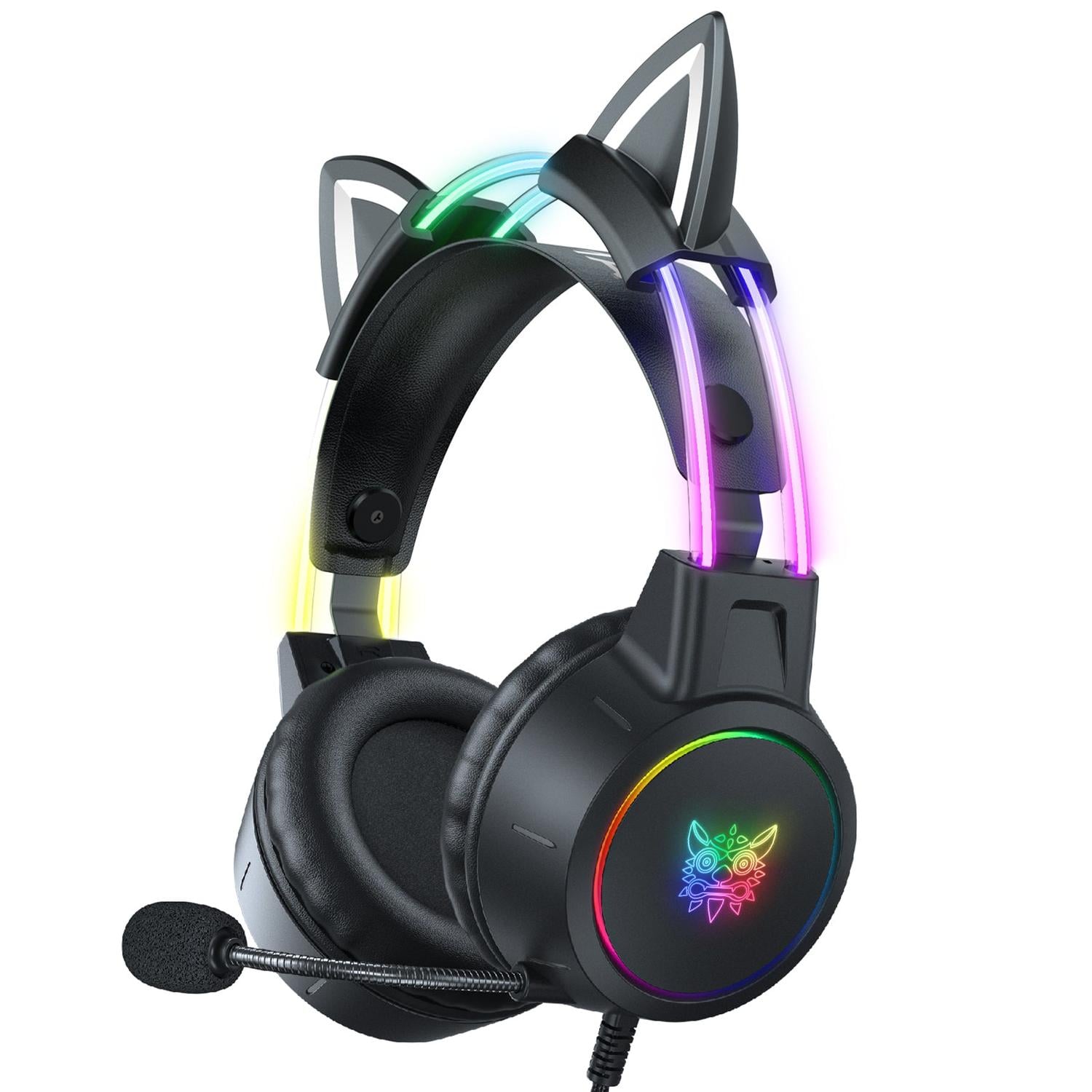 AUDIFONOS PERIFE RICOS GAMER ONIKUMA X15 PRO CAT EAR EDITION - 2