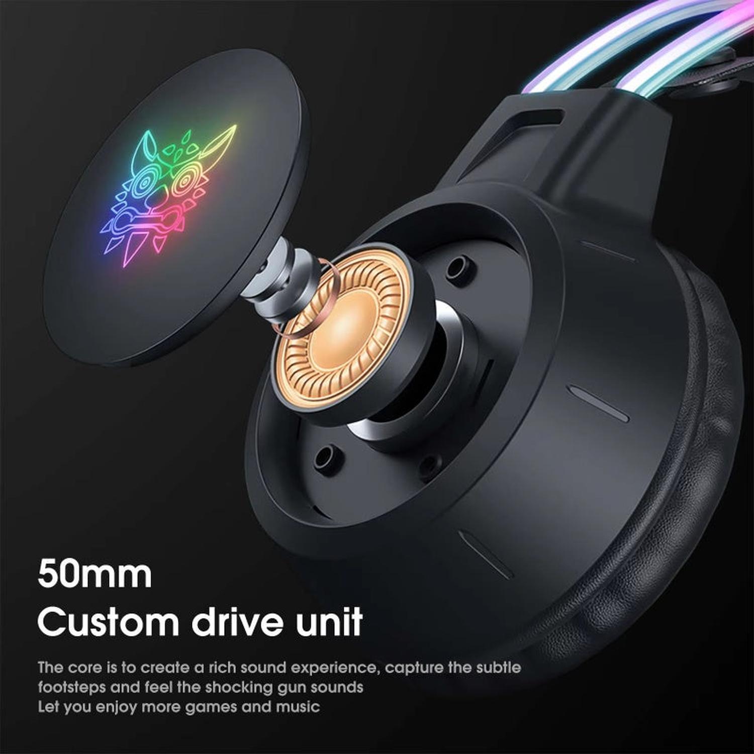AUDIFONOS PERIFE RICOS GAMER ONIKUMA X15 PRO CAT EAR EDITION - 6