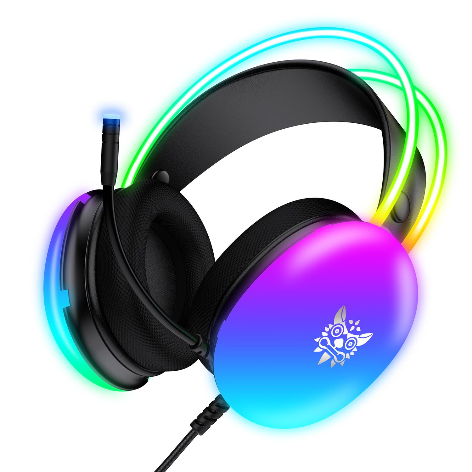AUDIFONOS PERIFE RICOS GAMER ONIKUMA X25 RGB - 2