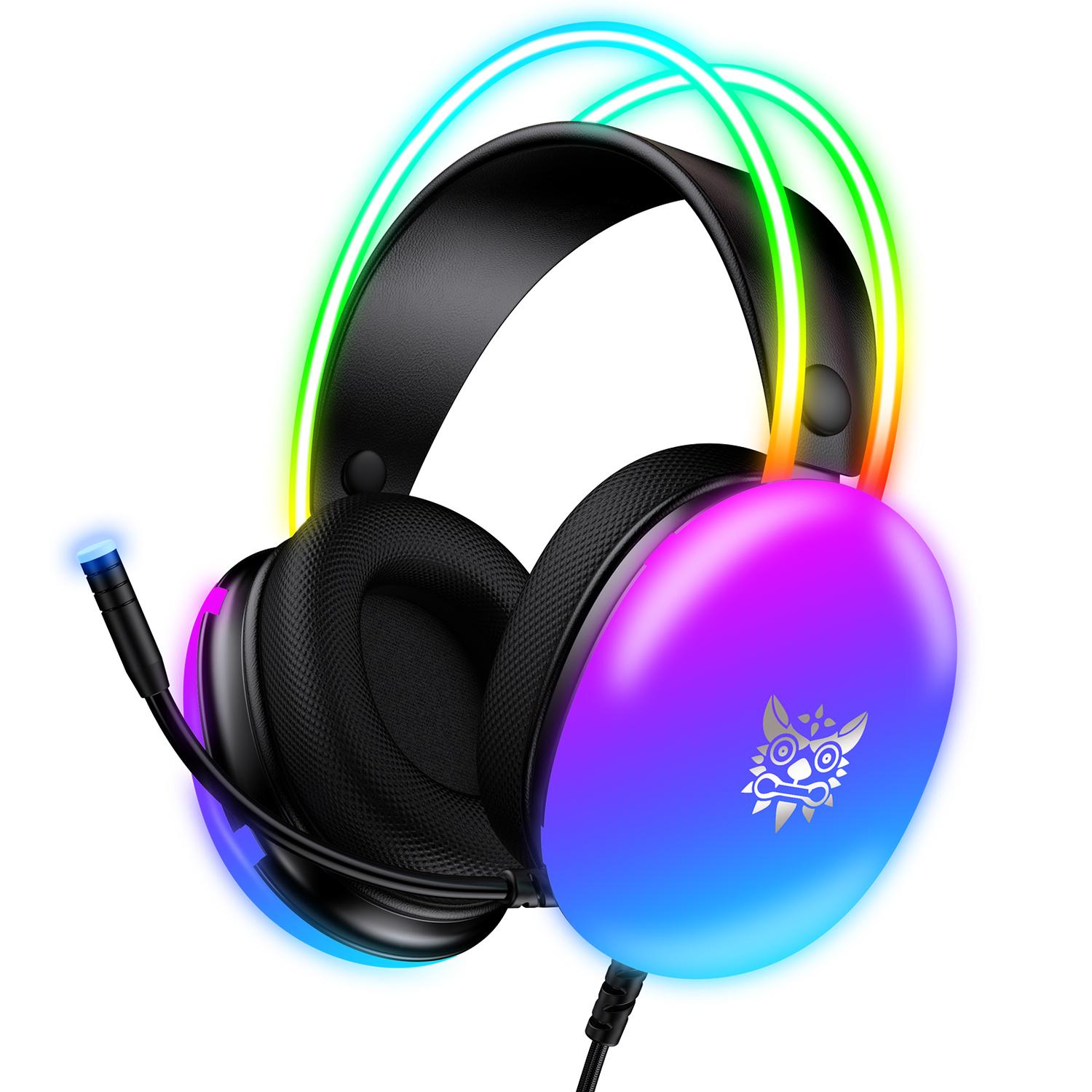 AUDIFONOS PERIFE RICOS GAMER ONIKUMA X25 RGB - 3