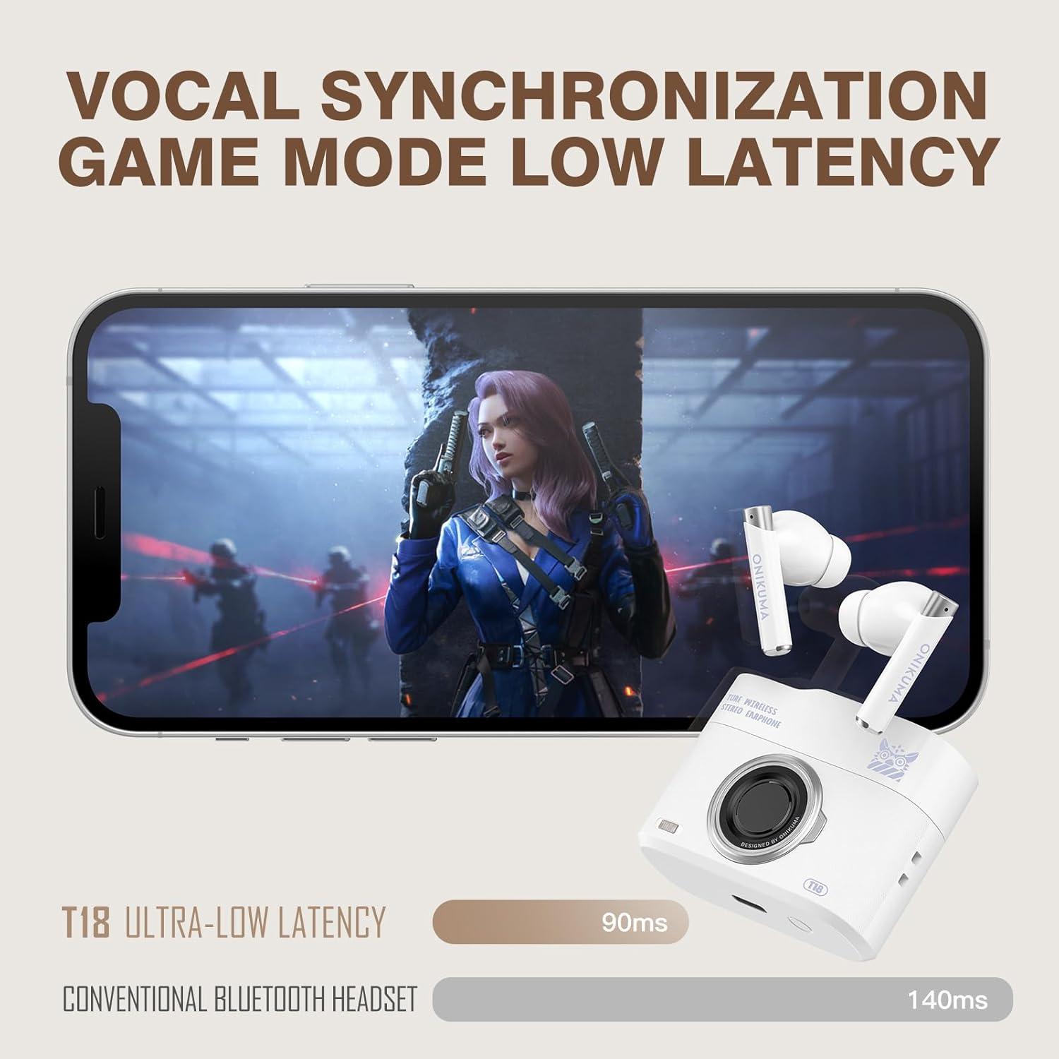 AUDIFONOS GAMER INALAMBRICOS ONIKUMA T18 - 6