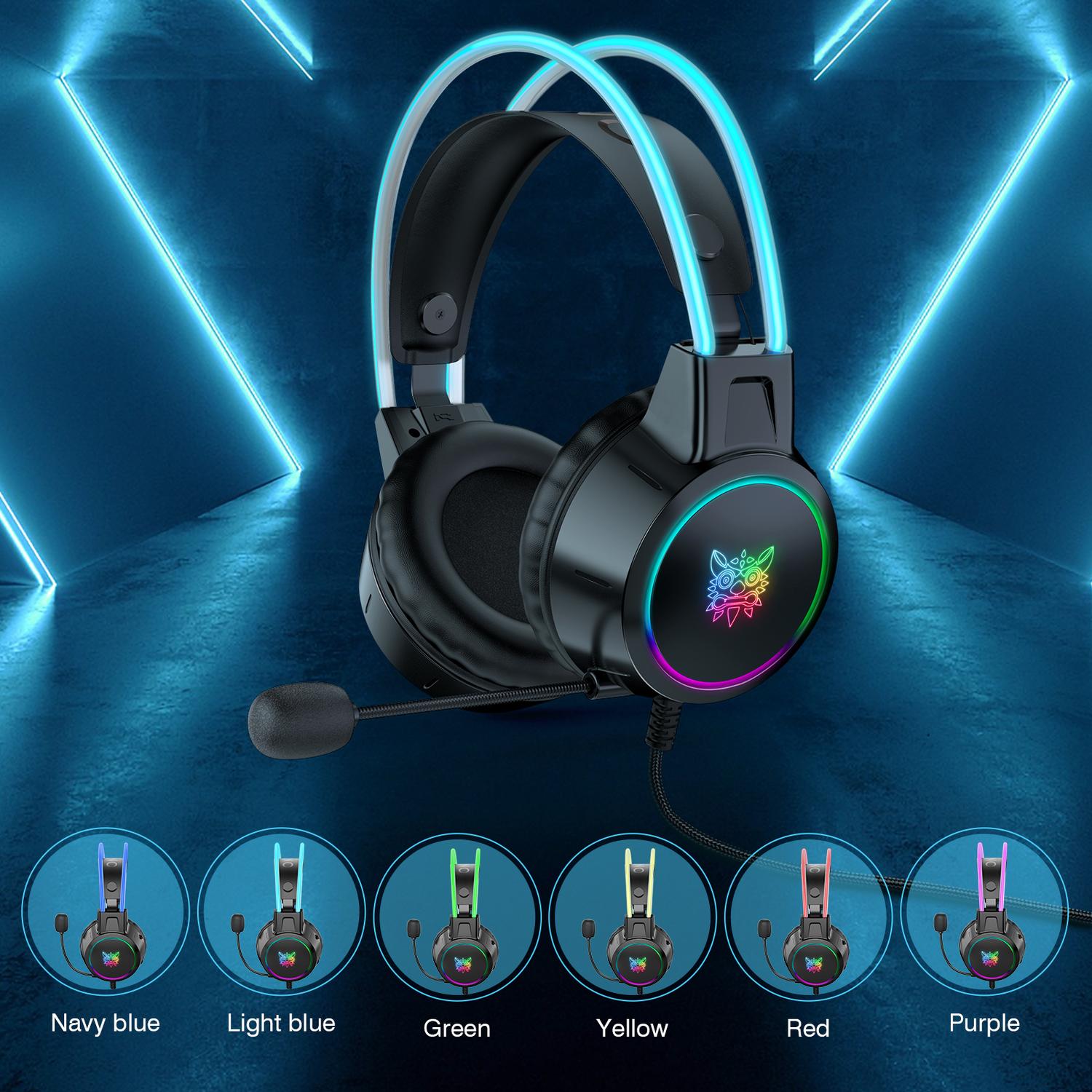 AUDIFONOS PERIFE RICOS GAMER ONIKUMA X15 PRO RGB - 3