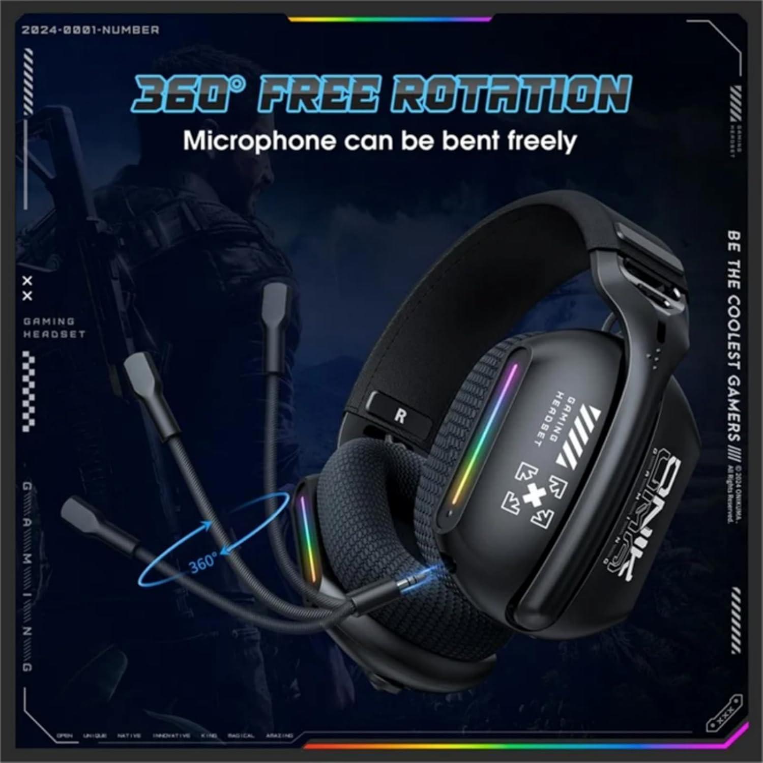 AUDIFONOS PERIFE RICOS GAMER ONIKUMA GT808 TRIMODE - 4