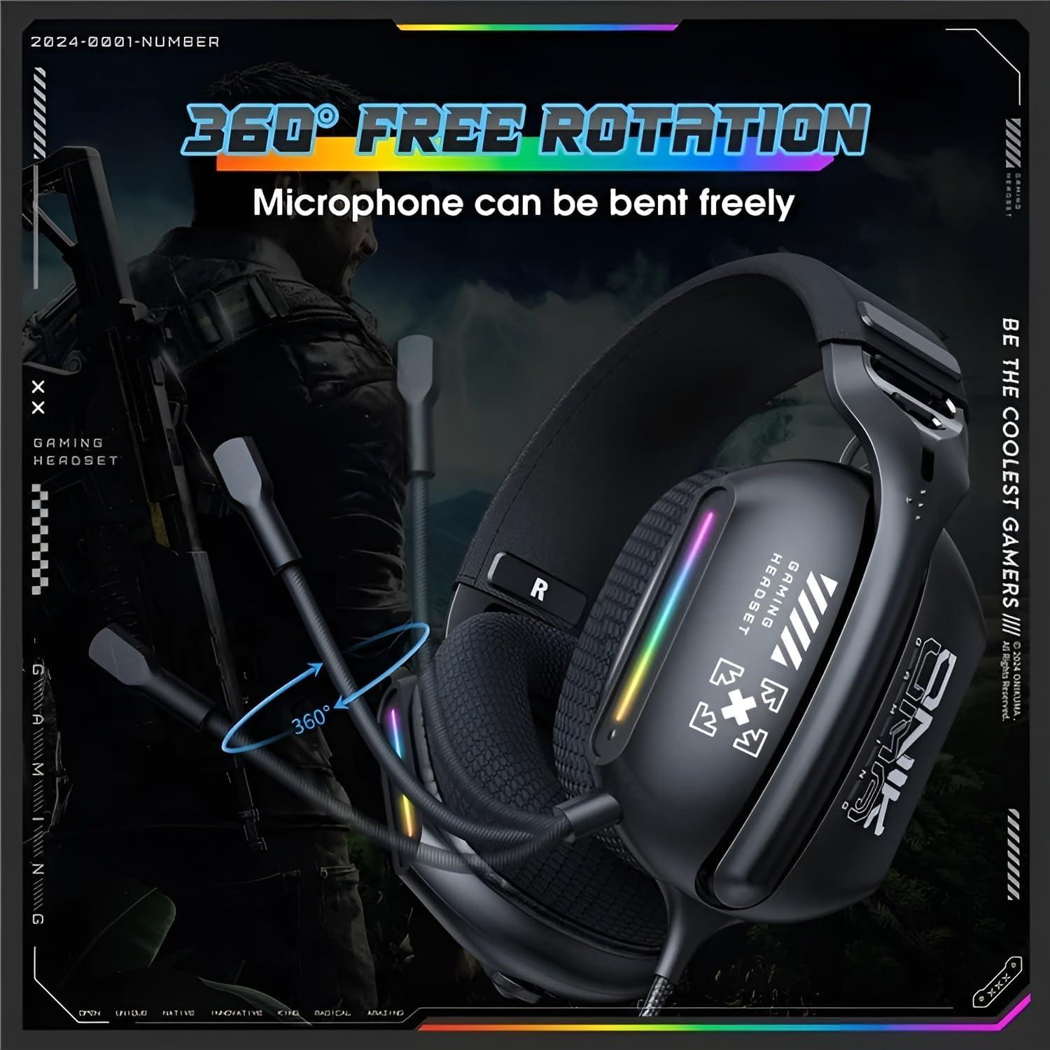 AUDIFONOS PERIFE RICOS GAMER ONIKUMA X12 RGB - 5