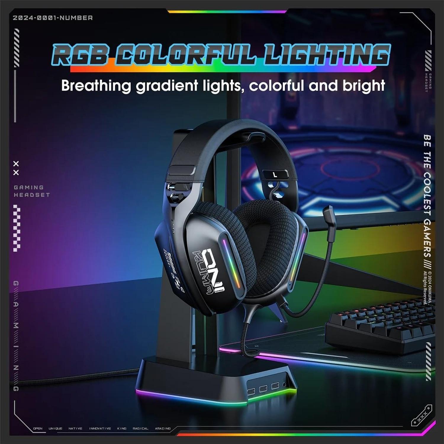 AUDIFONOS PERIFE RICOS GAMER ONIKUMA X12 RGB - 6