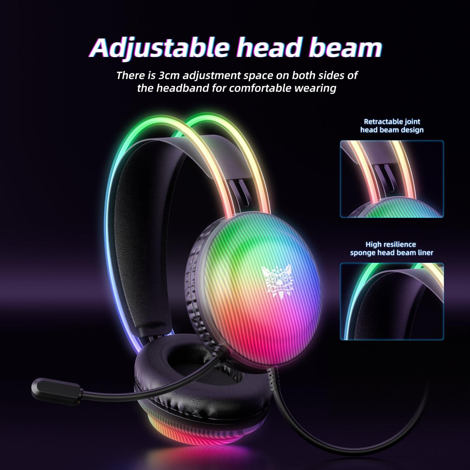 AUDIFONOS PERIFE RICOS GAMER ONIKUMA X29 RGB - 8